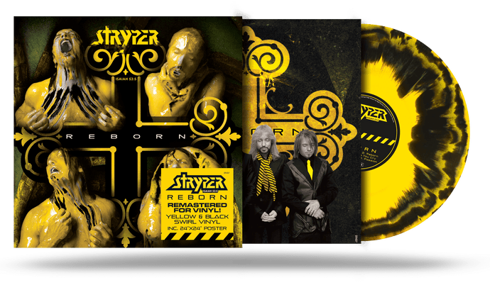 STRYPER - REBORN GOLD DISC (LP) Yellow & Black Swirl Vinyl 2022 GIRDER RECORDS (Legends of Rock) Remastered